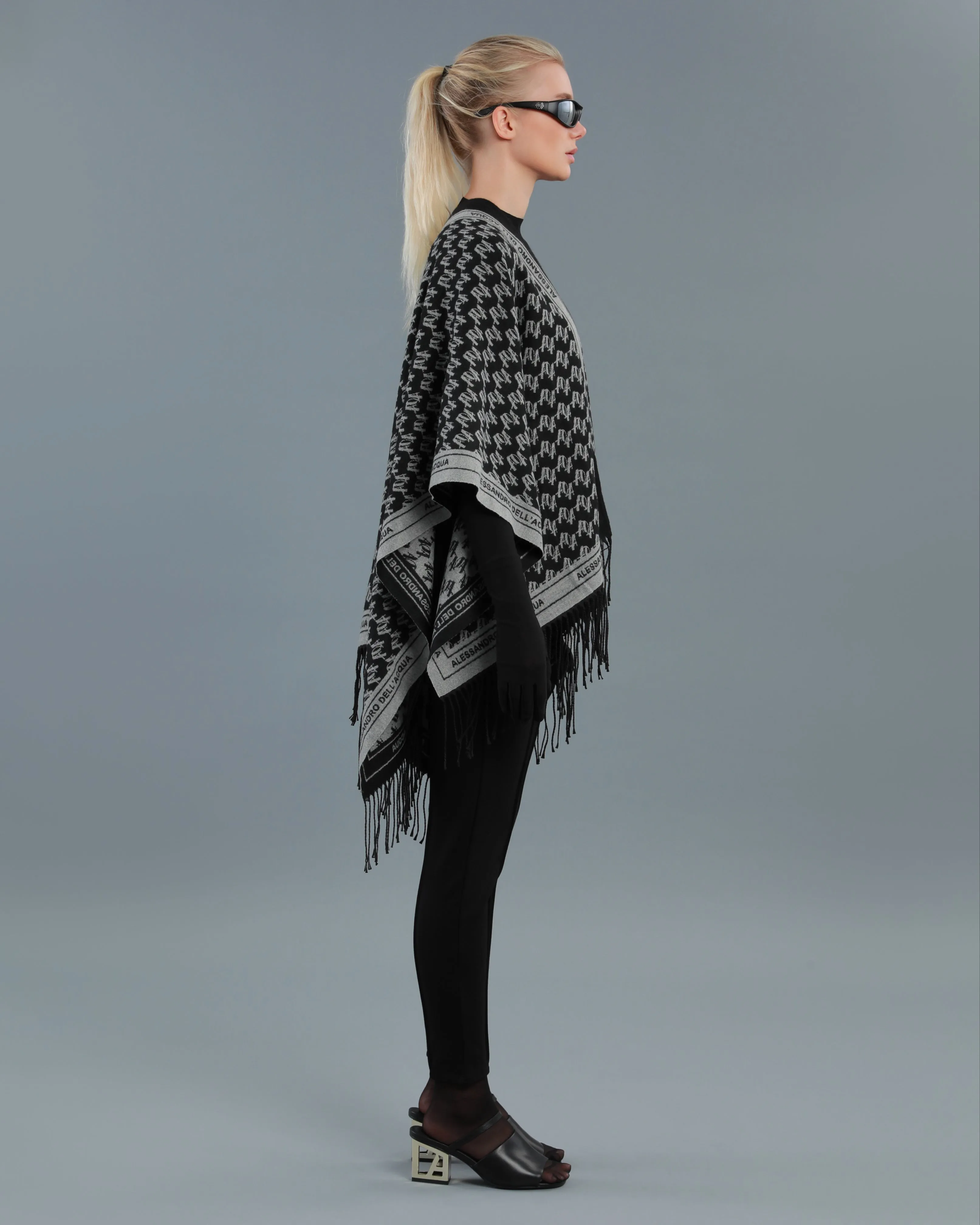 ADA Fringed Poncho