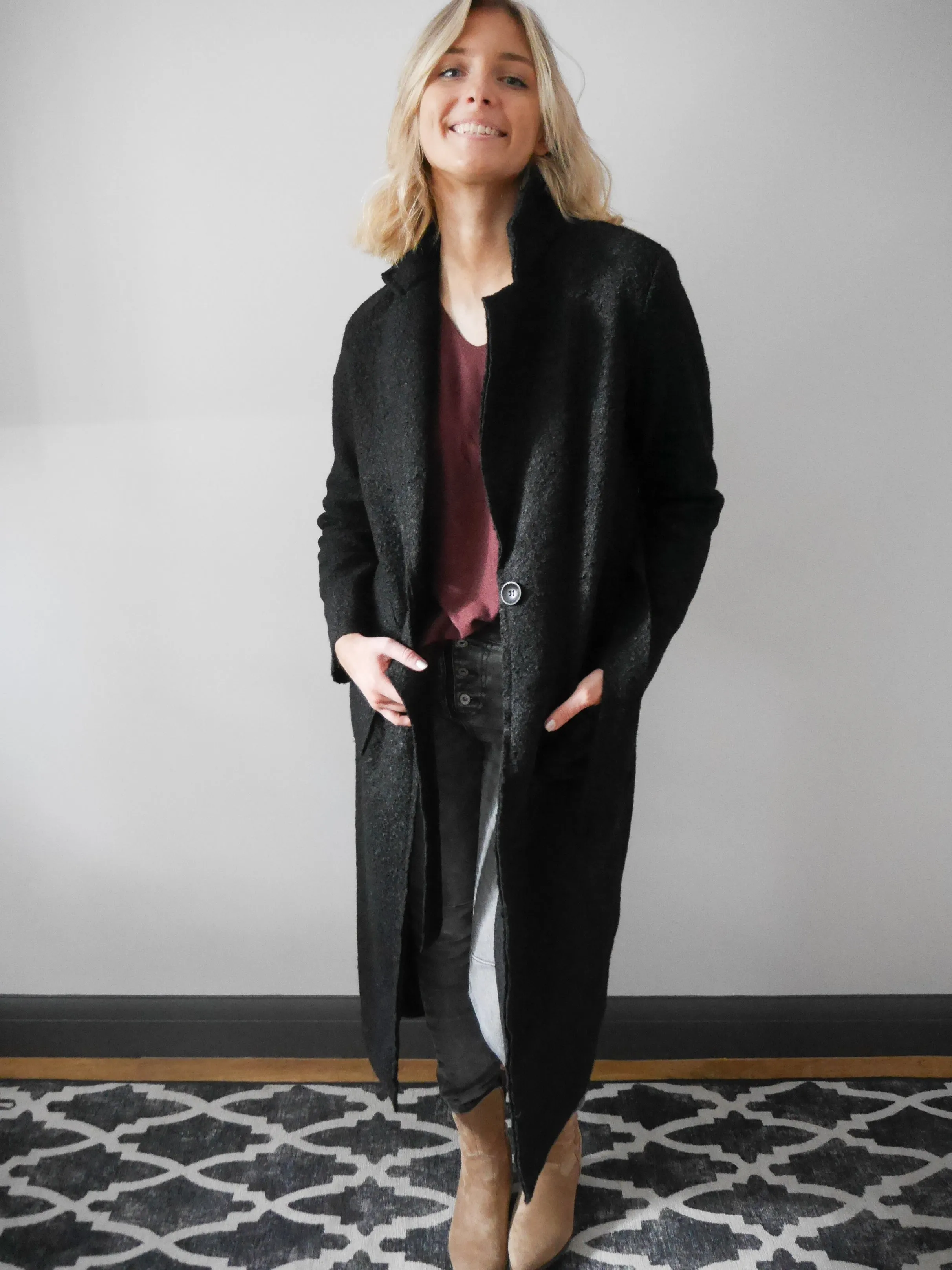 Aria Coatigan Black
