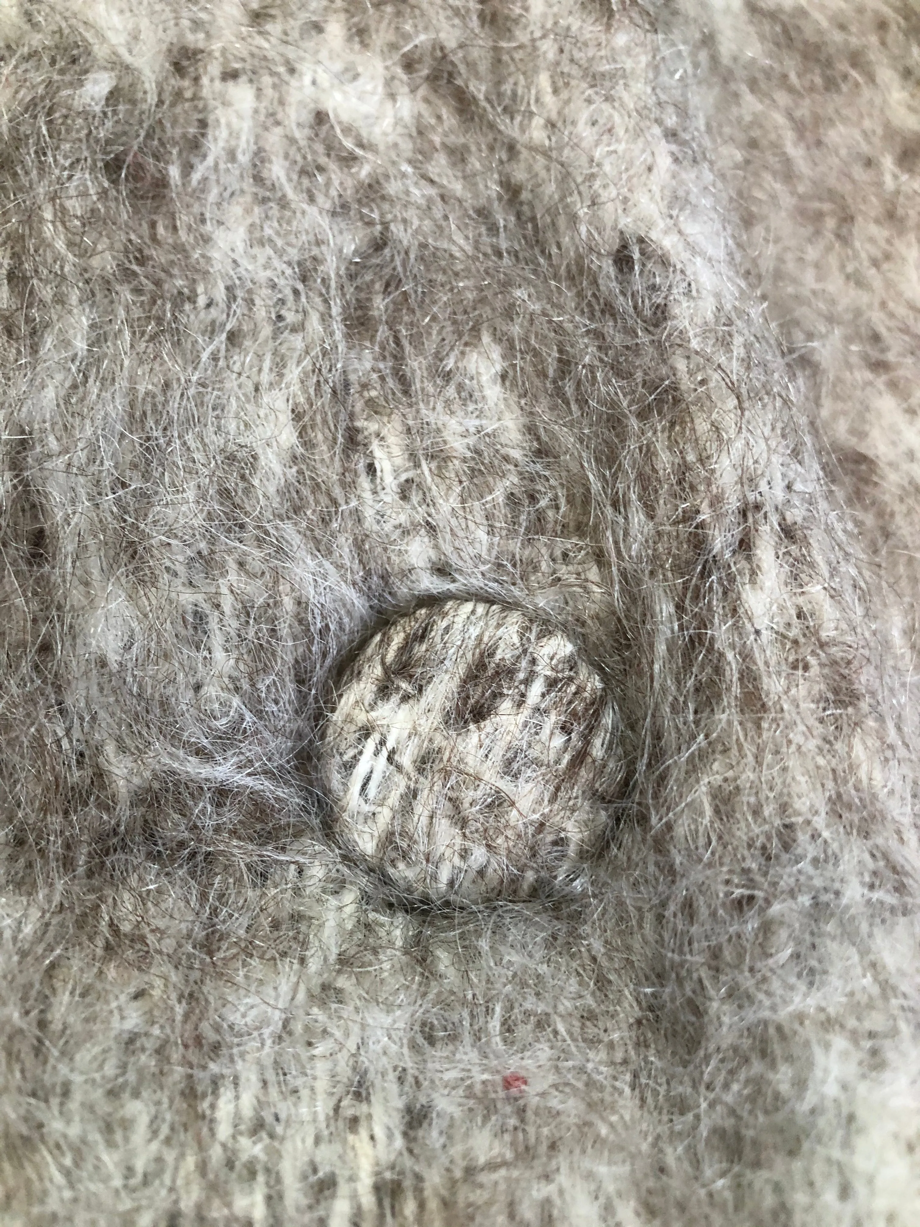 Beige Mohair Cape