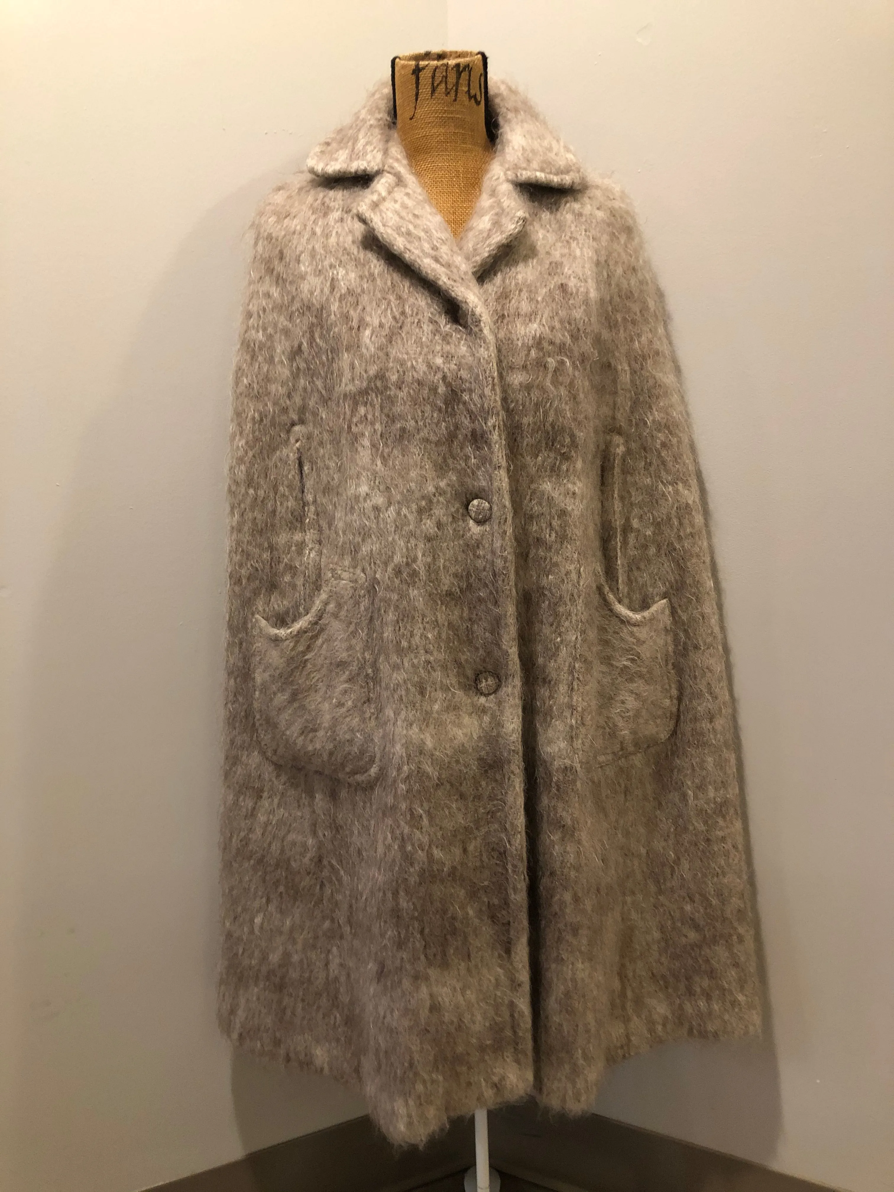 Beige Mohair Cape