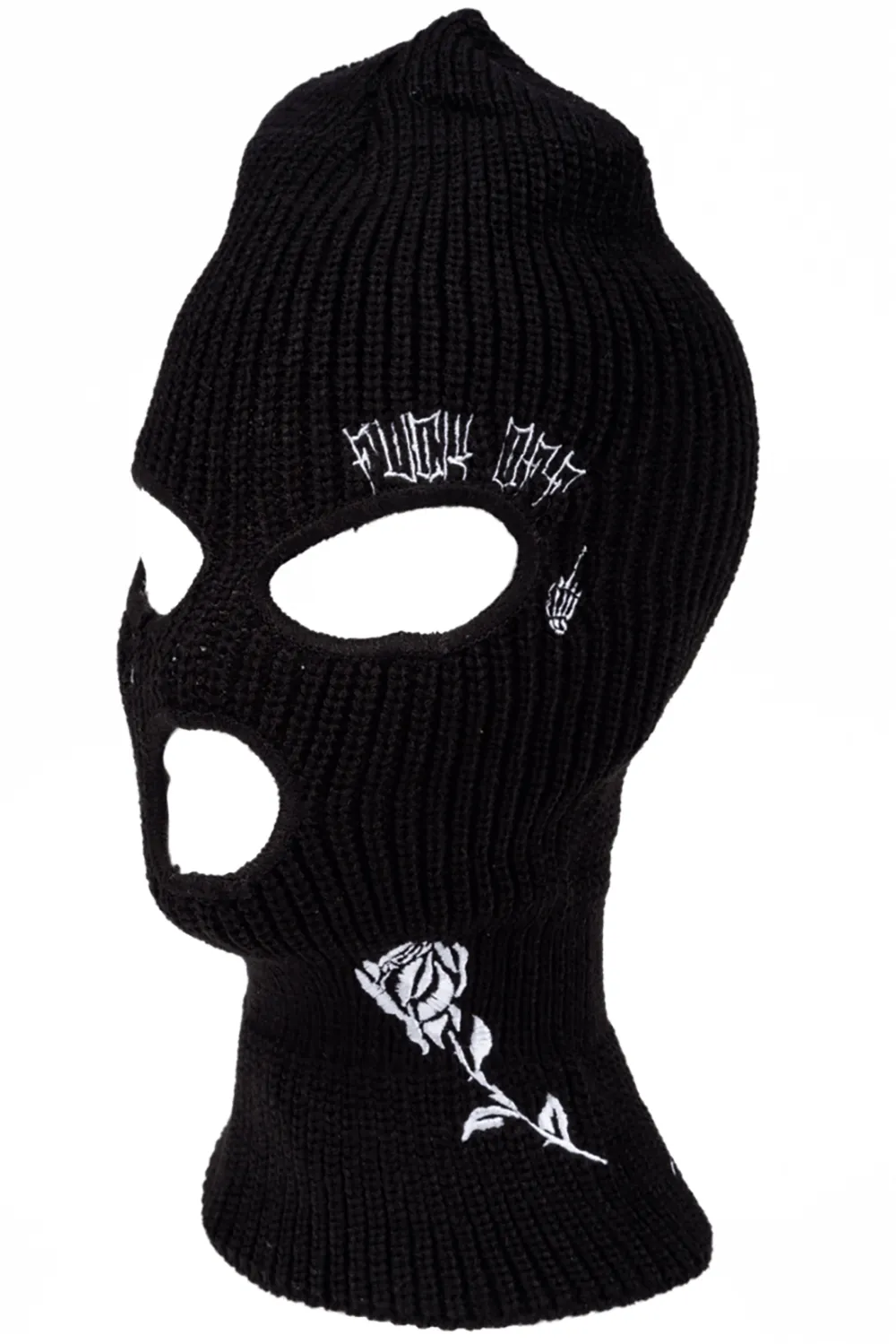 F Off Embroidered Balaclava Ski Mask