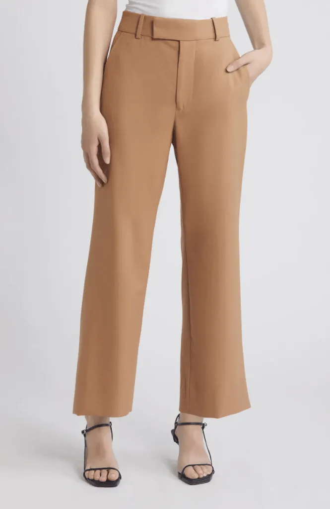 FRAME Easy Slim Crop Pant Light Camel