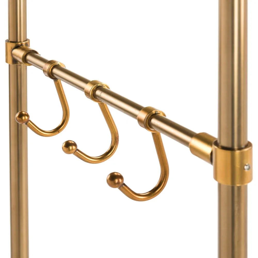 Glen 66" 6-Hook Rolling Coat Rack