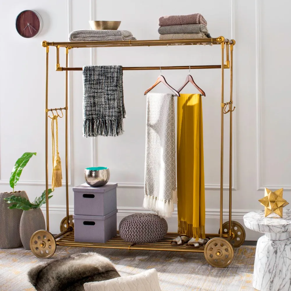 Glen 66" 6-Hook Rolling Coat Rack
