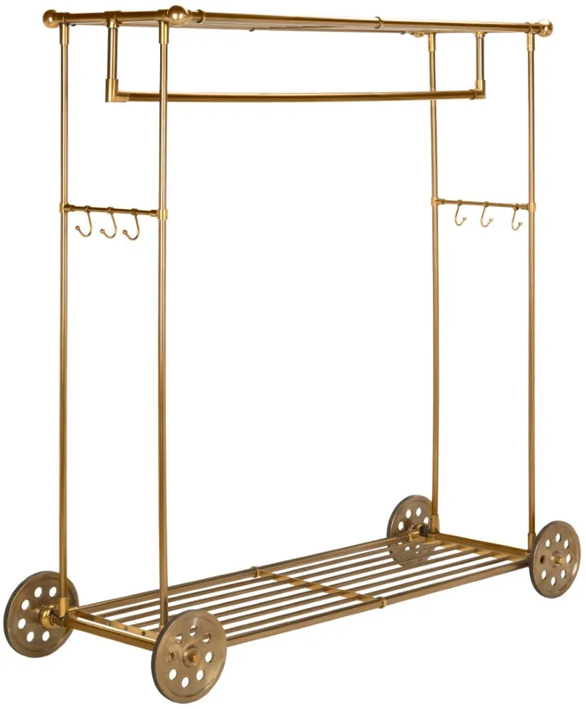 Glen 66" 6-Hook Rolling Coat Rack