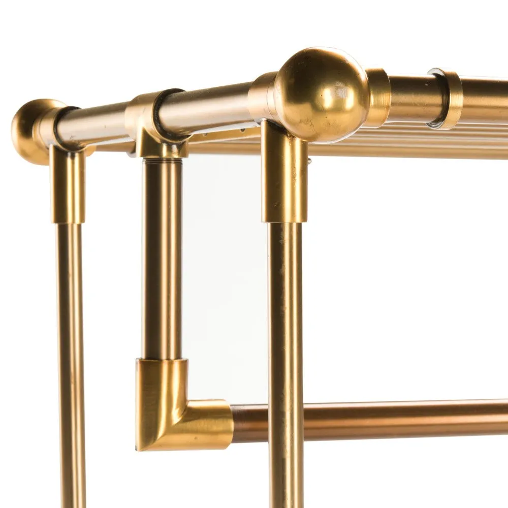 Glen 66" 6-Hook Rolling Coat Rack