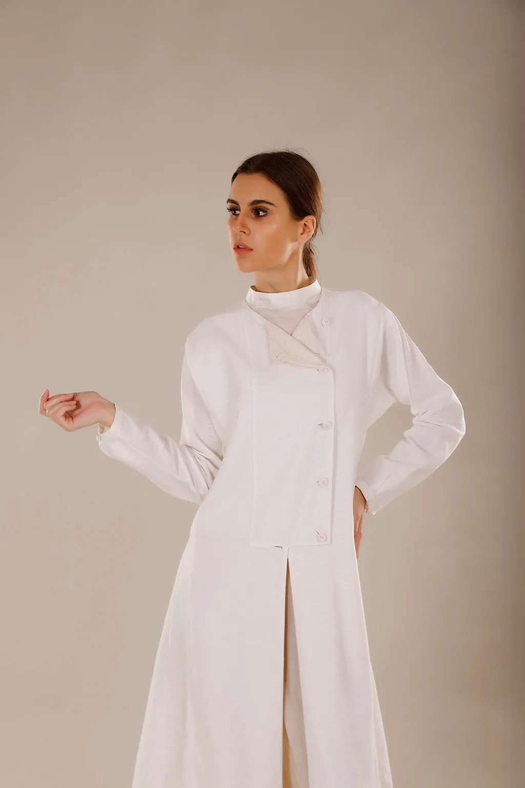 Multi Panel Double Breasted Trench
