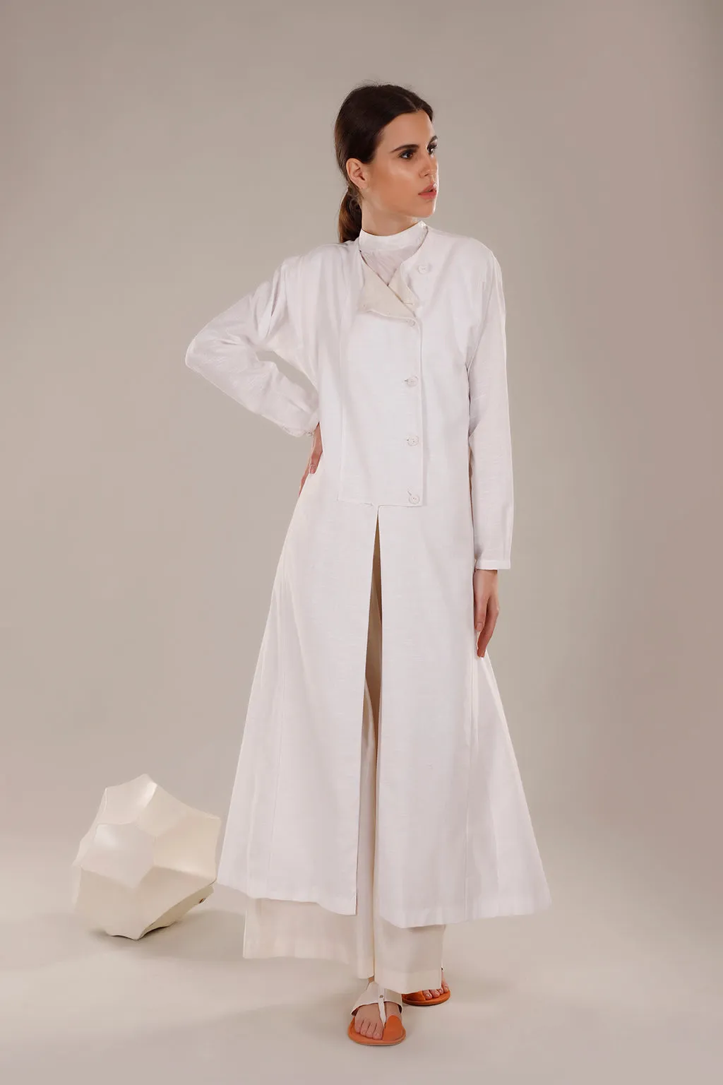 Multi Panel Double Breasted Trench