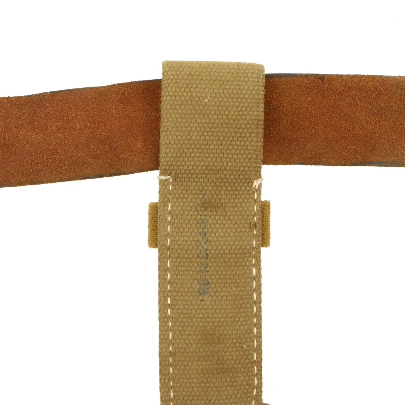 Original German WWII Army (Heer) Belt, Buckle, 98k Bayonet, Reproduction Frog, and Ammunition Pouches